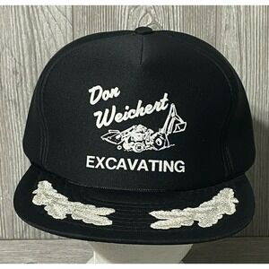 Don Weichert Excavating Black Trucker‎ Hat One Size Fits All Speedway